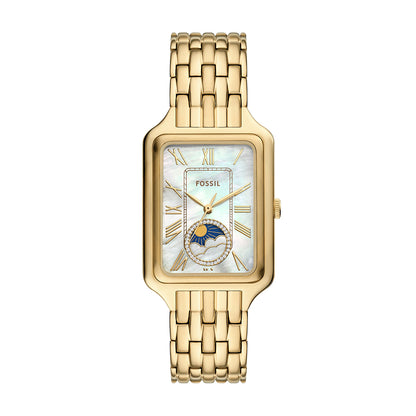 Fossil Women's Raquel Sun Moon Multifunction Gold-Tone Stainless Steel Watch - ES5398