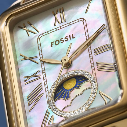 Fossil Women's Raquel Sun Moon Multifunction Gold-Tone Stainless Steel Watch - ES5398