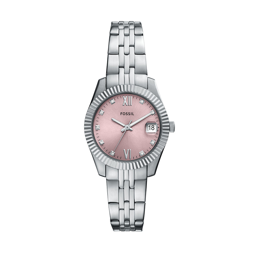 Fossil Scarlette Three-Hand Date Stainless Steel Watch - ES5403