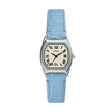 Fossil Harlow Three-Hand Light Blue Leather Watch