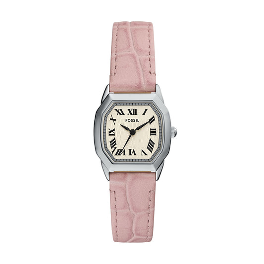 Fossil Harlow Three-Hand Light Pink Leather Watch