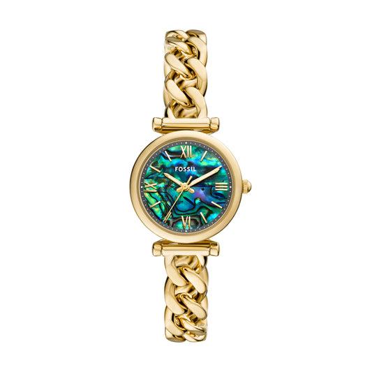 Fossil Carlie Three-Hand Stainless Steel Watch