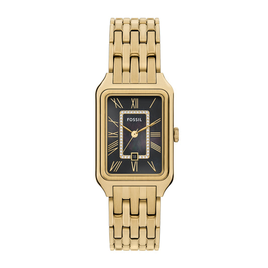 Fossil Women's Raquel Three-Hand Date Gold-Tone Stainless Steel Watch