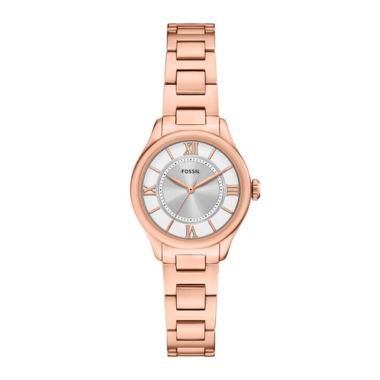 Fossil Women's Gilmore Three-Hand Rose Gold-Tone Stainless Steel Watch