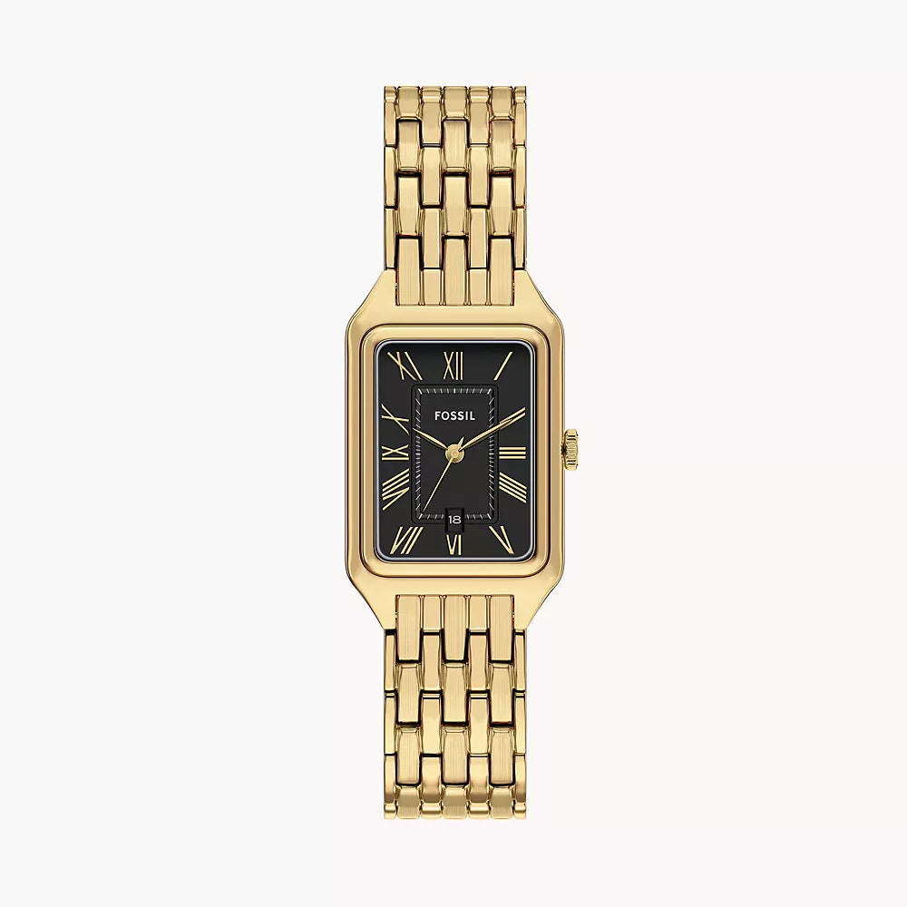 Fossil Women's Raquel Three-Hand Date Gold-Tone Stainless Steel Watch