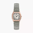 Fossil Women's Harlow Three-Hand Gray Croco Leather Watch