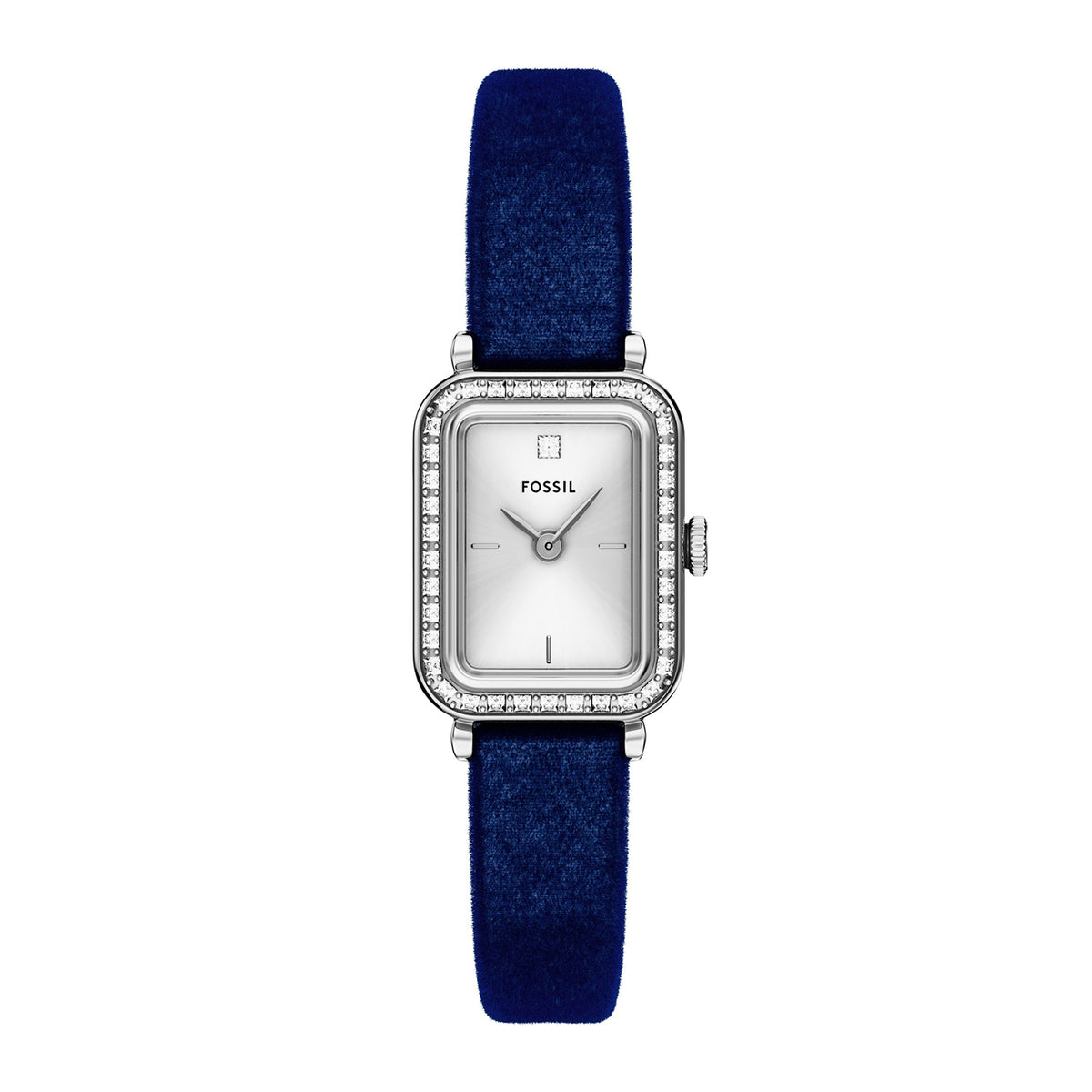 Fossil Women's Raquel Mini Two-Hand Navy Velvet Watch - ES5436
