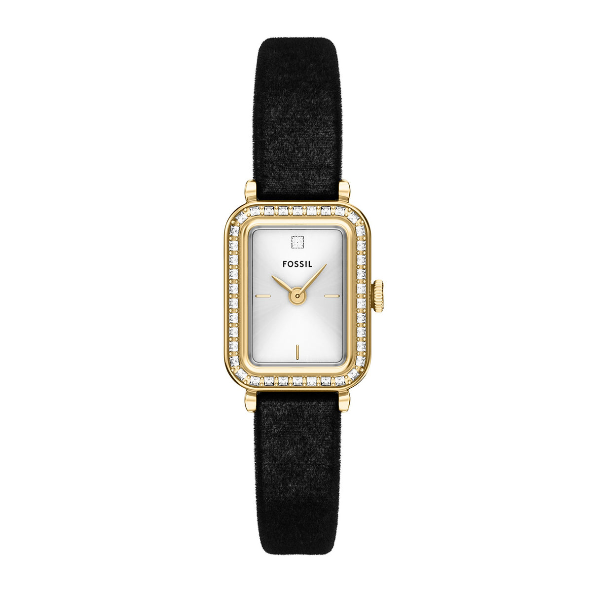 Fossil Women's Raquel Mini Two-Hand Black Velvet Watch - ES5437