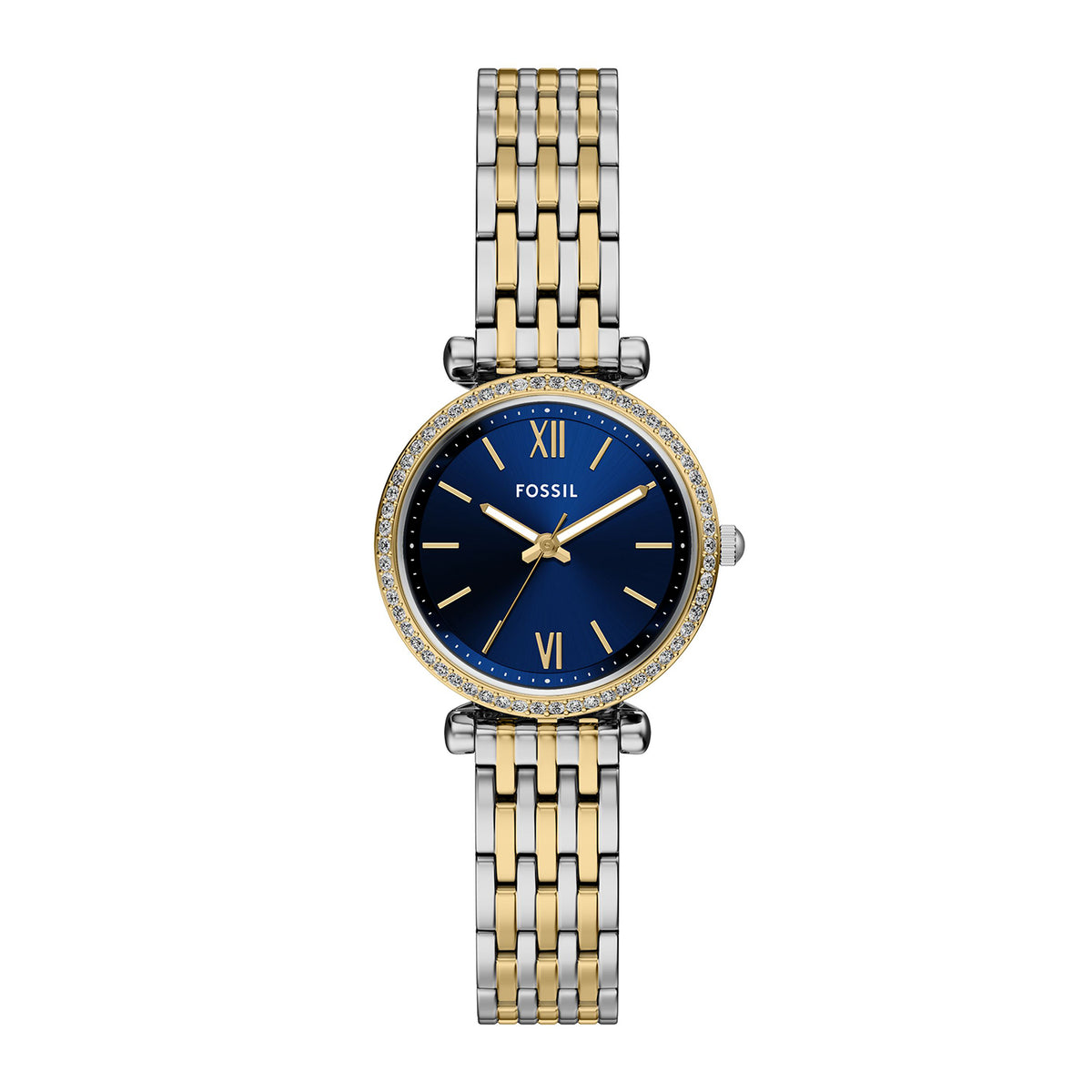 Fossil Women's Carlie Mini Three-Hand Two-Tone Stainless Steel Watch
