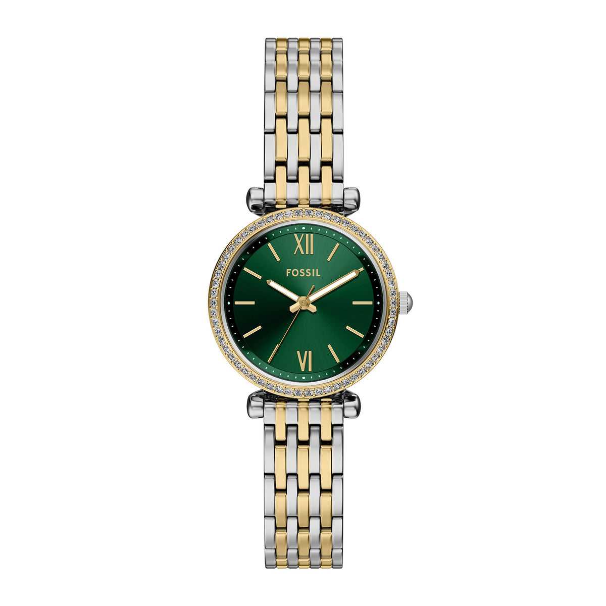 Fossil Women's Carlie Mini Three-Hand Two-Tone Stainless Steel Watch