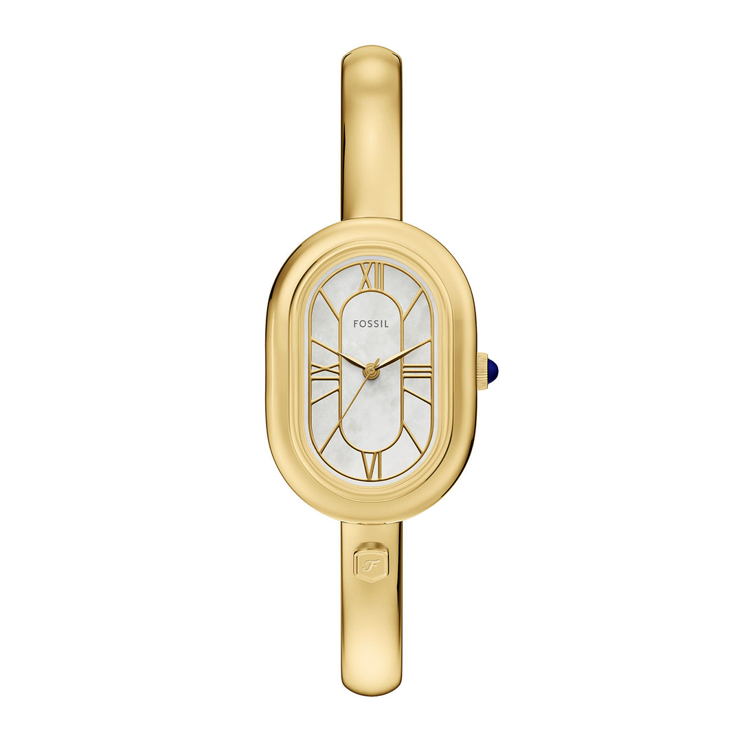 Fossil Women's Sloan Three-Hand Gold-Tone Stainless Steel Bangle Watch