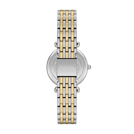 Fossil Women's Carlie Mini Three-Hand Two-Tone Stainless Steel Watch Set