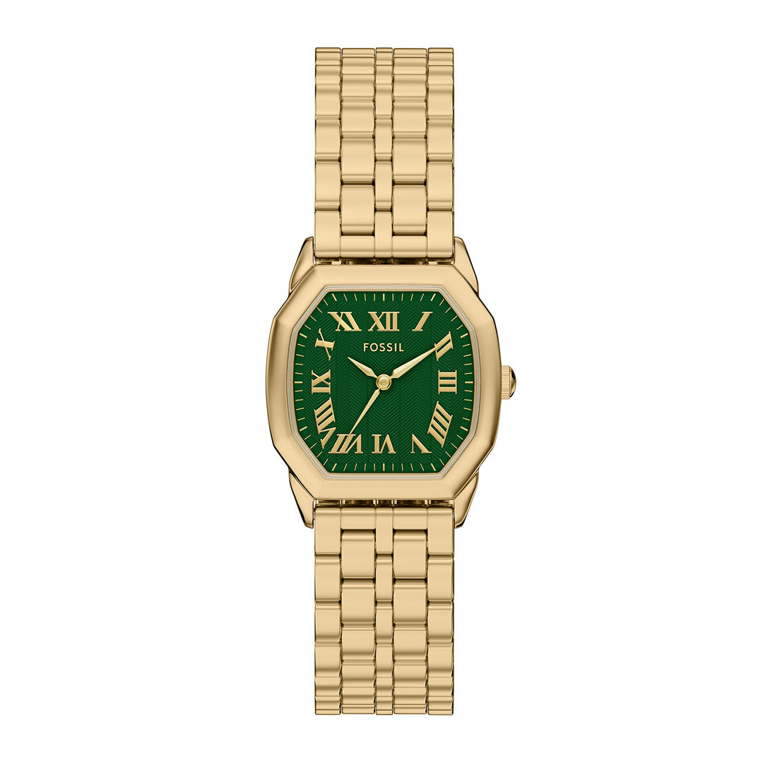 Fossil Women's Harlow Three-Hand Gold-Tone Stainless Steel Watch