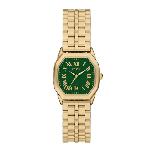 Fossil Women's Harlow Three-Hand Gold-Tone Stainless Steel Watch