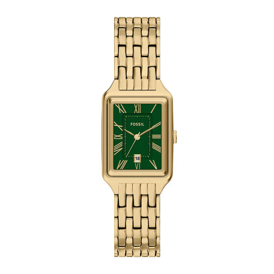 Fossil Women's Raquel Three-Hand Gold-Tone Stainless Steel Watch