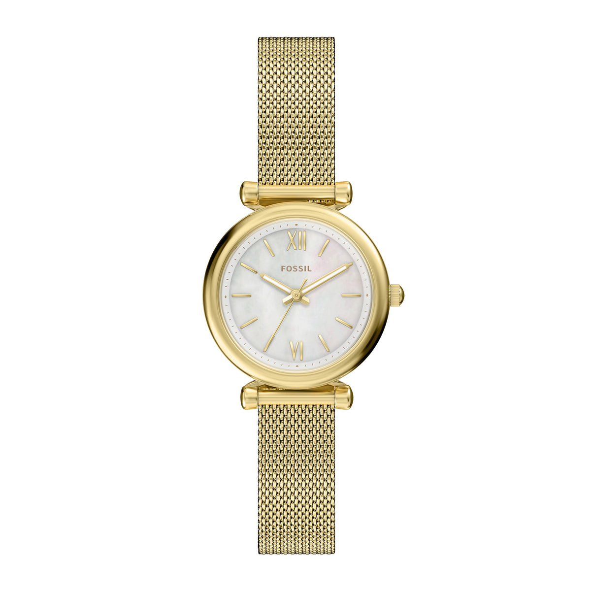 Fossil Women's Carlie Mini Three-Hand Gold-Tone Stainless Steel Watch