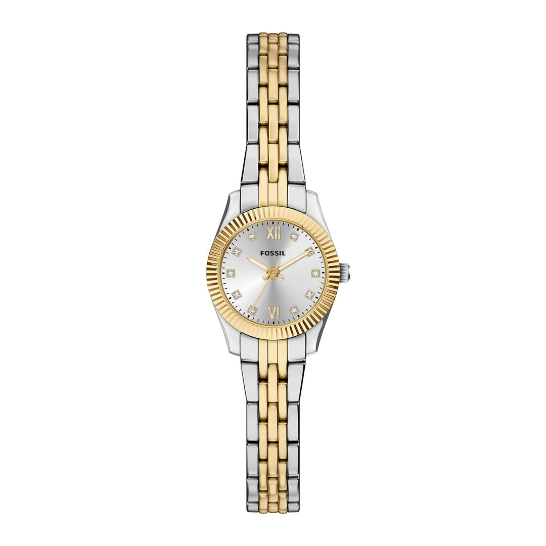Fossil Women's Scarlette Mini Three-Hand Two-Tone Stainless Steel Watch
