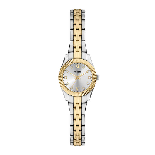 Fossil Women's Scarlette Mini Three-Hand Two-Tone Stainless Steel Watch