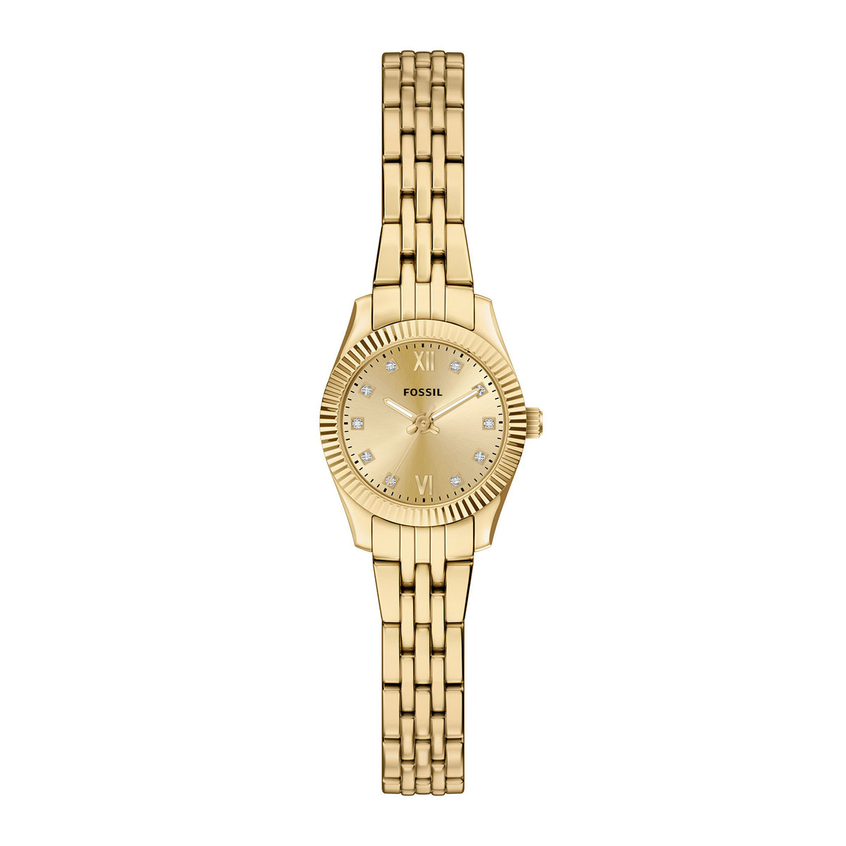 Fossil Women's Scarlette Mini Three-Hand Gold-Tone Stainless Steel Watch - ES5474