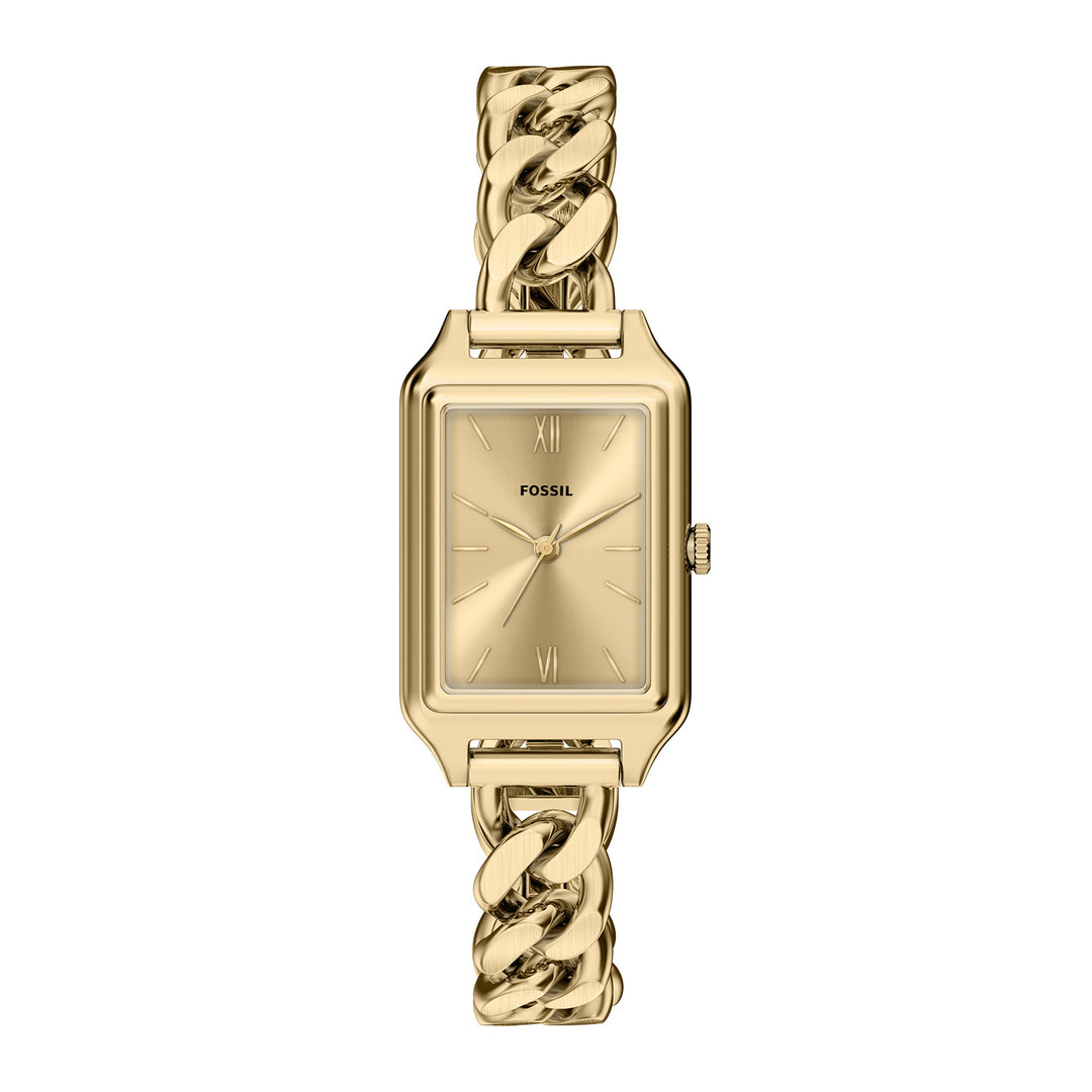 Fossil Women's Raquel Three-Hand Gold-Tone Stainless Steel Watch