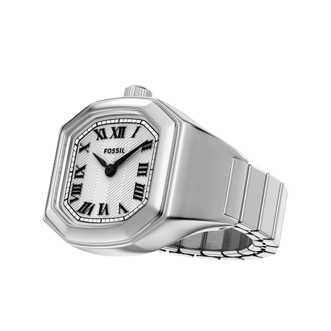 Fossil Women's Harlow Watch Ring Two-Hand Stainless Steel