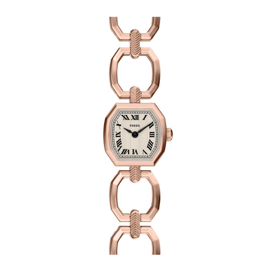 Fossil Women's Harlow Mini Two-Hand Rose Gold-Tone Stainless Steel Watch