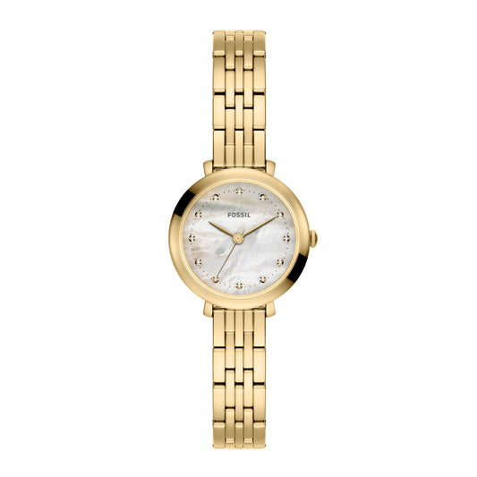 Fossil Women's Jacqueline Three-Hand Gold-Tone Stainless Steel Watch