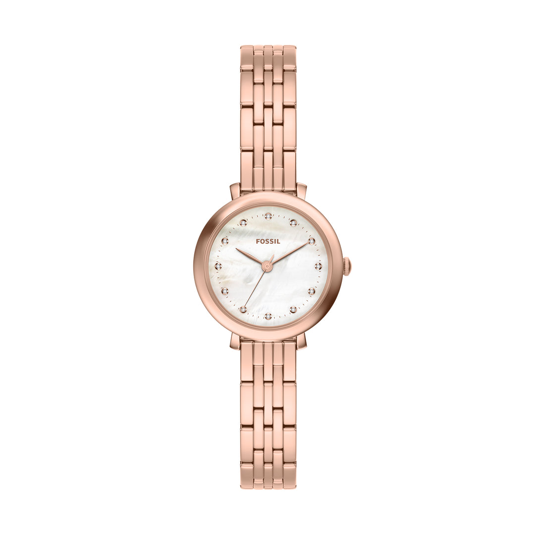 Fossil Women's Jacqueline Three-Hand Rose Gold-Tone Stainless Steel Watch