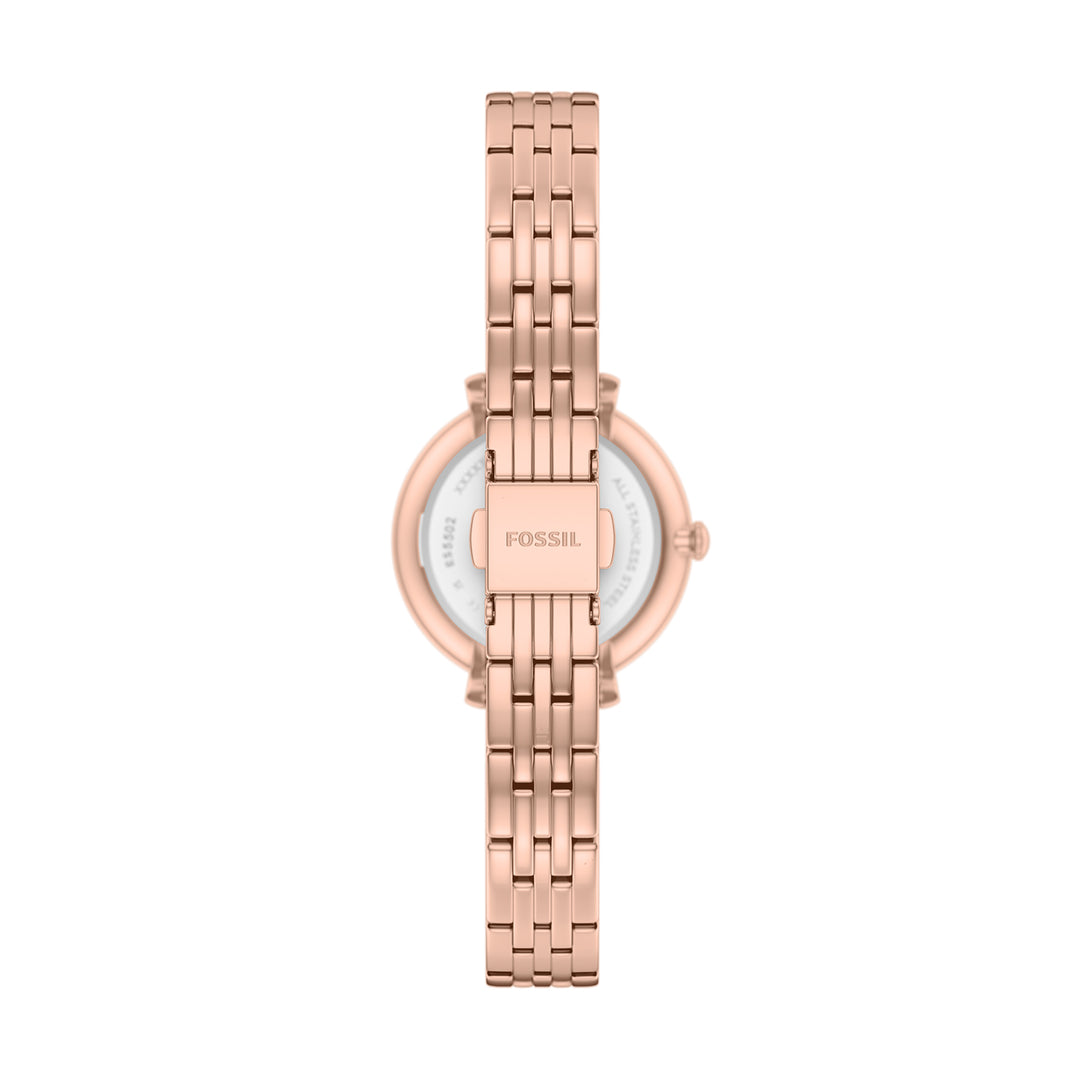 Fossil Women's Jacqueline Three-Hand Rose Gold-Tone Stainless Steel Watch
