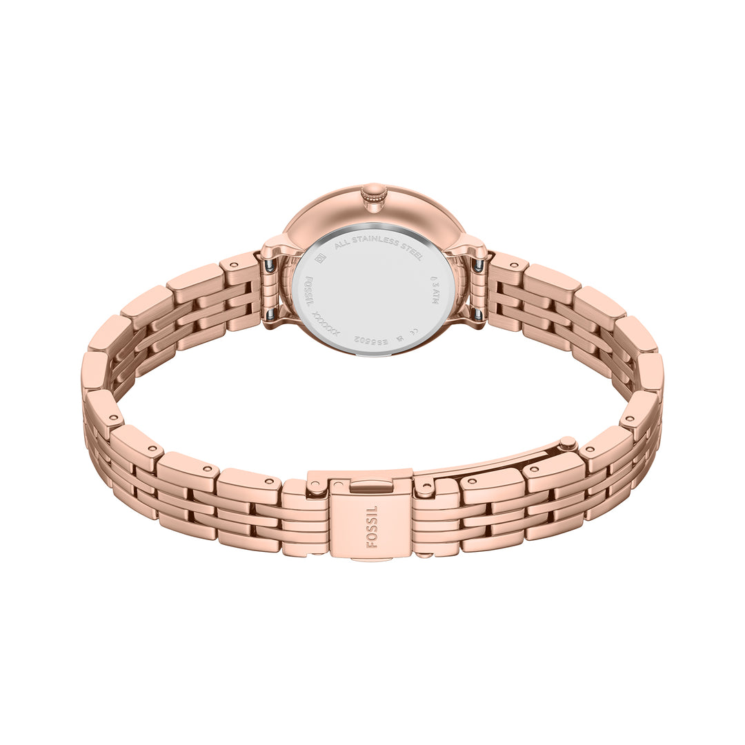 Fossil Women's Jacqueline Three-Hand Rose Gold-Tone Stainless Steel Watch