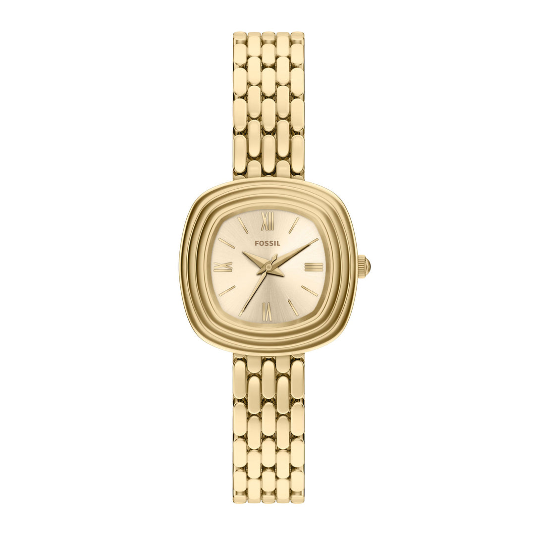 Fossil Women's Genevive Three-Hand Gold-Tone Stainless Steel Watch