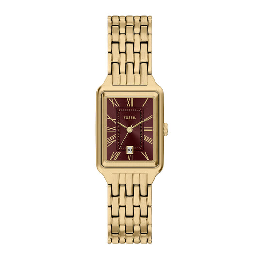 Fossil Women's Raquel 23mm Three-Hand Date Gold-Tone Stainless Steel Watch