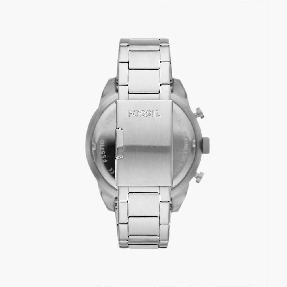 Fossil Bronson Chronograph Silver Stainless Steel Men's Watch and Interchangeable Strap Set
