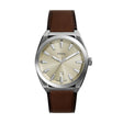 Fossil Everett Silver Leather Men's Watch