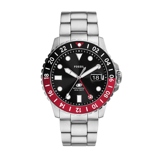 Fossil Fossil Blue GMT Stainless Steel Watch