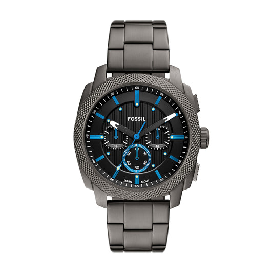 Fossil Machine Chronograph Smoke Stainless Steel Watch