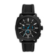 Fossil Machine Chronograph Black Silicone Watch