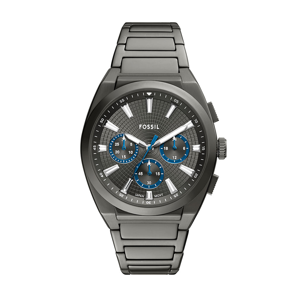Fossil Everett Chronograph Smoke Stainless Steel Watch - FS6107