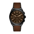 Fossil Everett Chronograph Brown Leather Watch