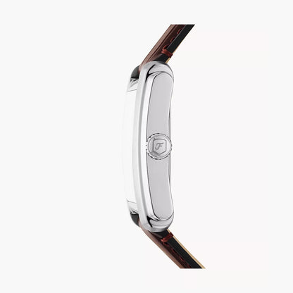 Fossil Men's Carraway Three-Hand Brown Croco Leather Watch - FS6110