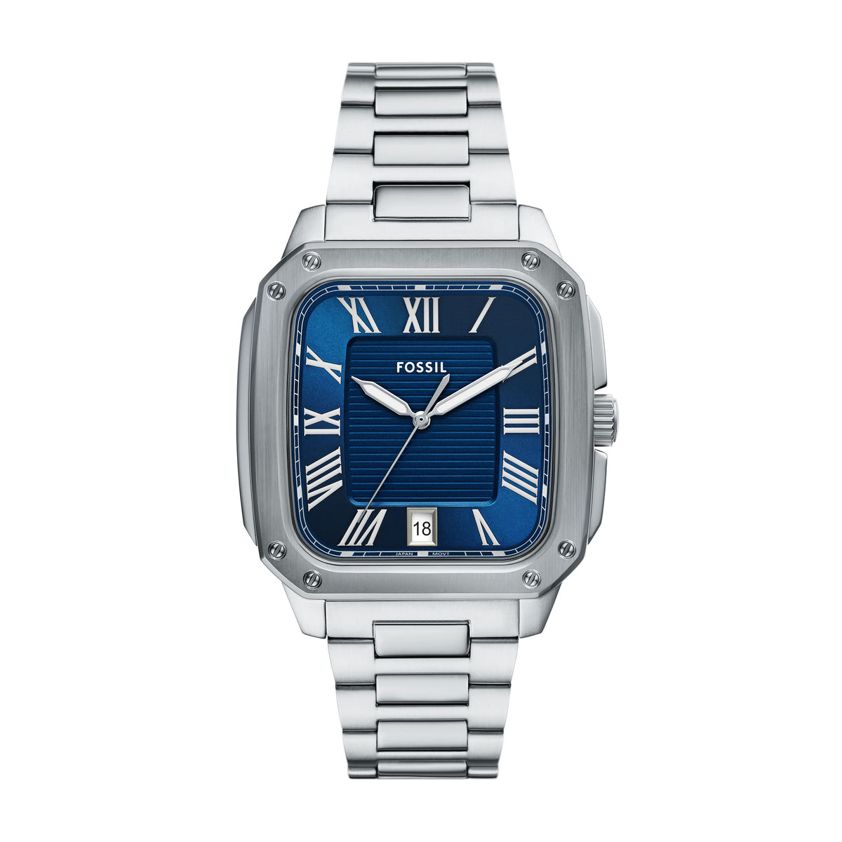 Fossil Crosby Three-Hand Date Stainless Steel Watch