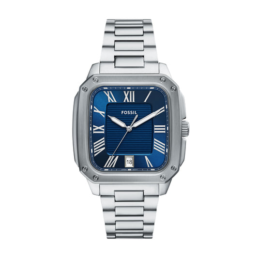 Fossil Crosby Three-Hand Date Stainless Steel Watch