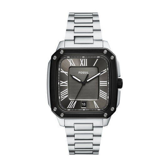 Fossil Crosby Three-Hand Date Stainless Steel Watch
