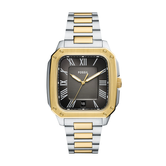 Fossil Crosby Three-Hand Date Two-Tone Stainless Steel Watch