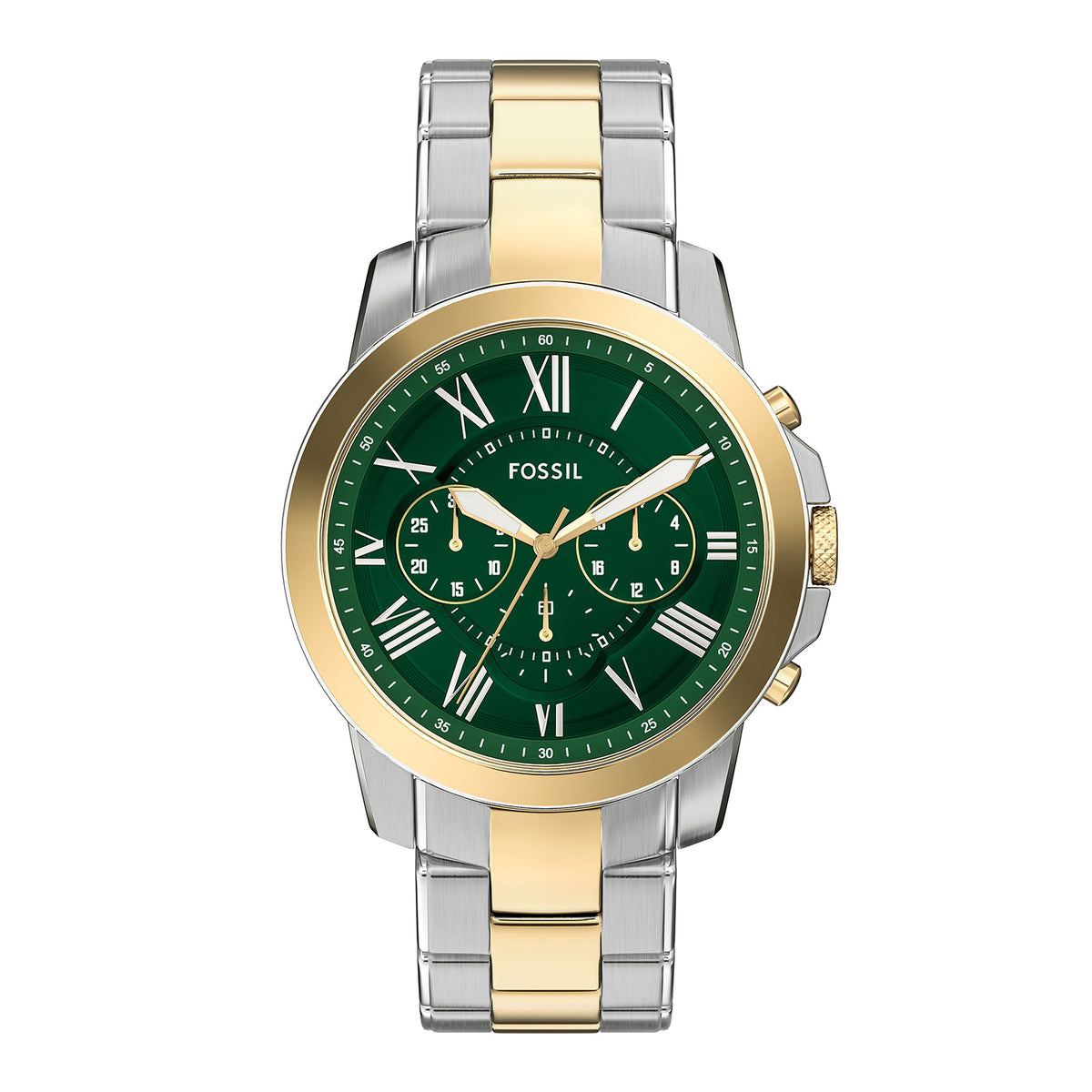 Fossil Men's Grant Chronograph Two-Tone Stainless Steel Watch - FS6131