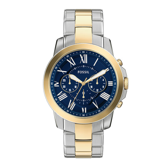 Fossil Men's Grant Chronograph Two-Tone Stainless Steel Watch