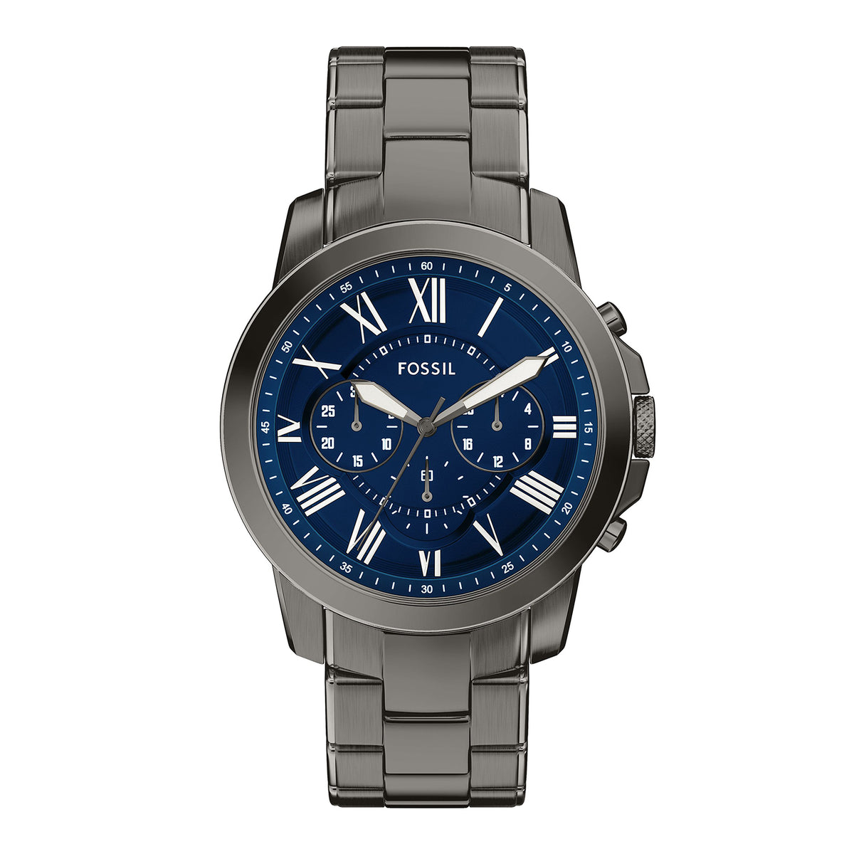 Fossil Men's Grant Chronograph Gunmetal Stainless Steel Watch