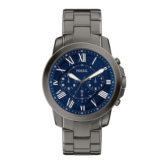 Fossil Men's Grant Chronograph Gunmetal Stainless Steel Watch
