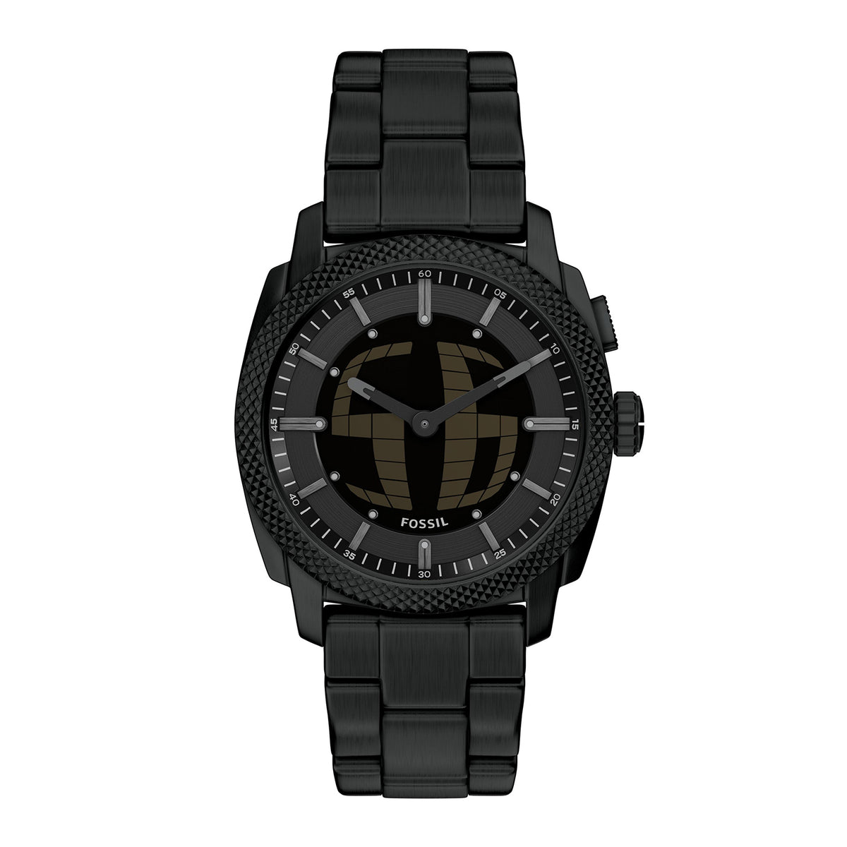 Fossil Men's Machine Big Tic 41MM Black Stainless Steel Watch - FS6156