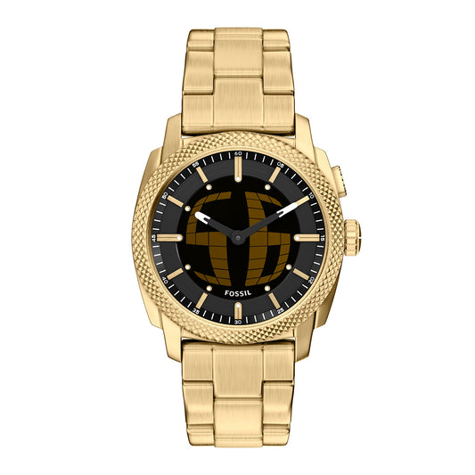 Fossil Men's Machine Big Tic 41MM Gold-Tone Stainless Steel Watch